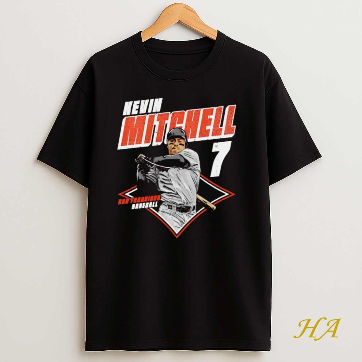 Official Kevin Mitchell Diamond San Francisco Giants T Shirt