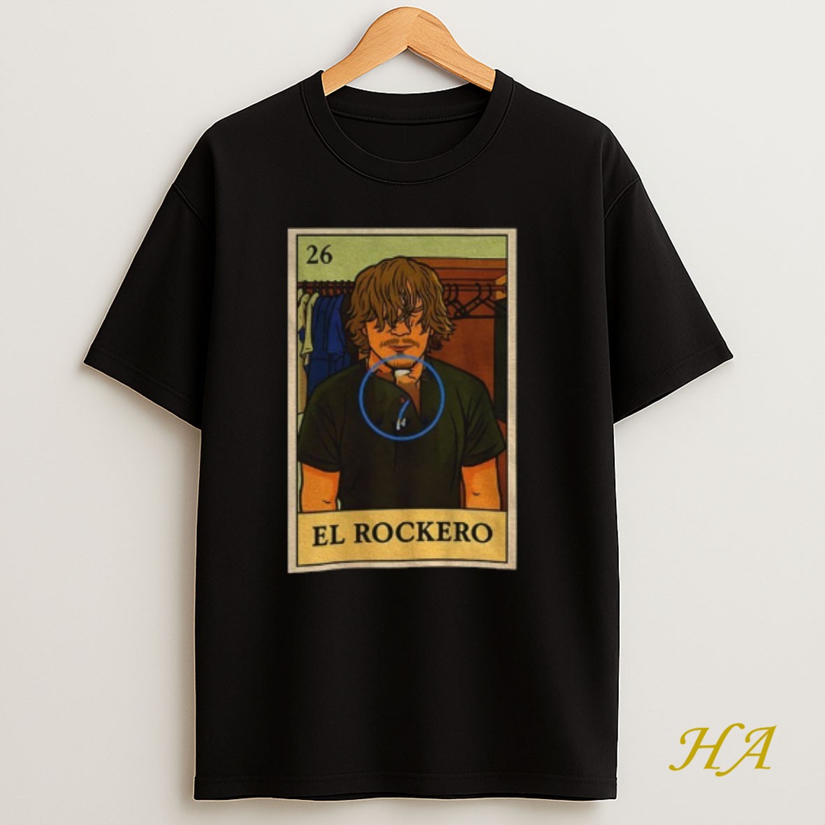 Official Kike Hernandez Cartoon El Rockero Los Angeles Dodgers Mlb Baseball 2025 Card T Shirt