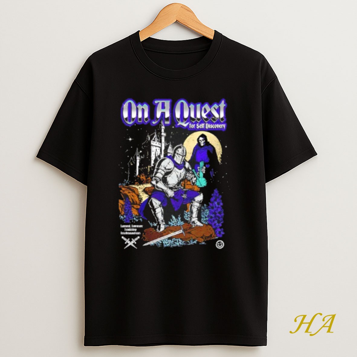 Official Knight And Reaper On A Quest For Self Discovery Shirt