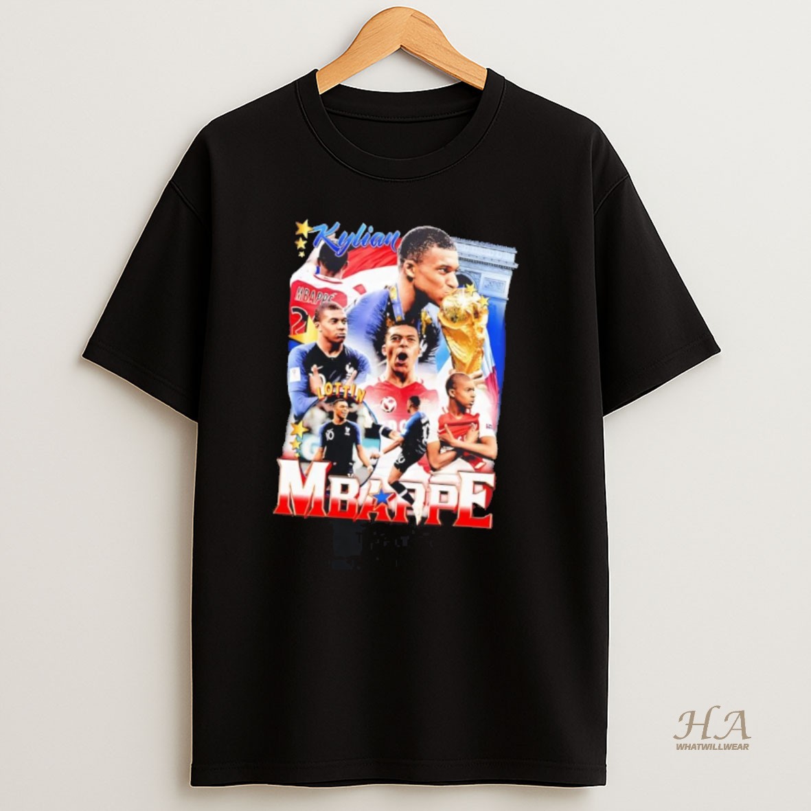 Official Kylian Mbappe Lottin Trophy Picture Collage Shirt