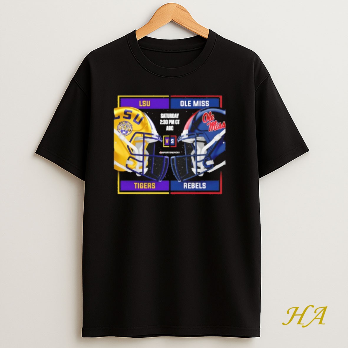 Official Lsu Tigers Vs Ole Miss Rebels 2025 Football Helmet T Shirt