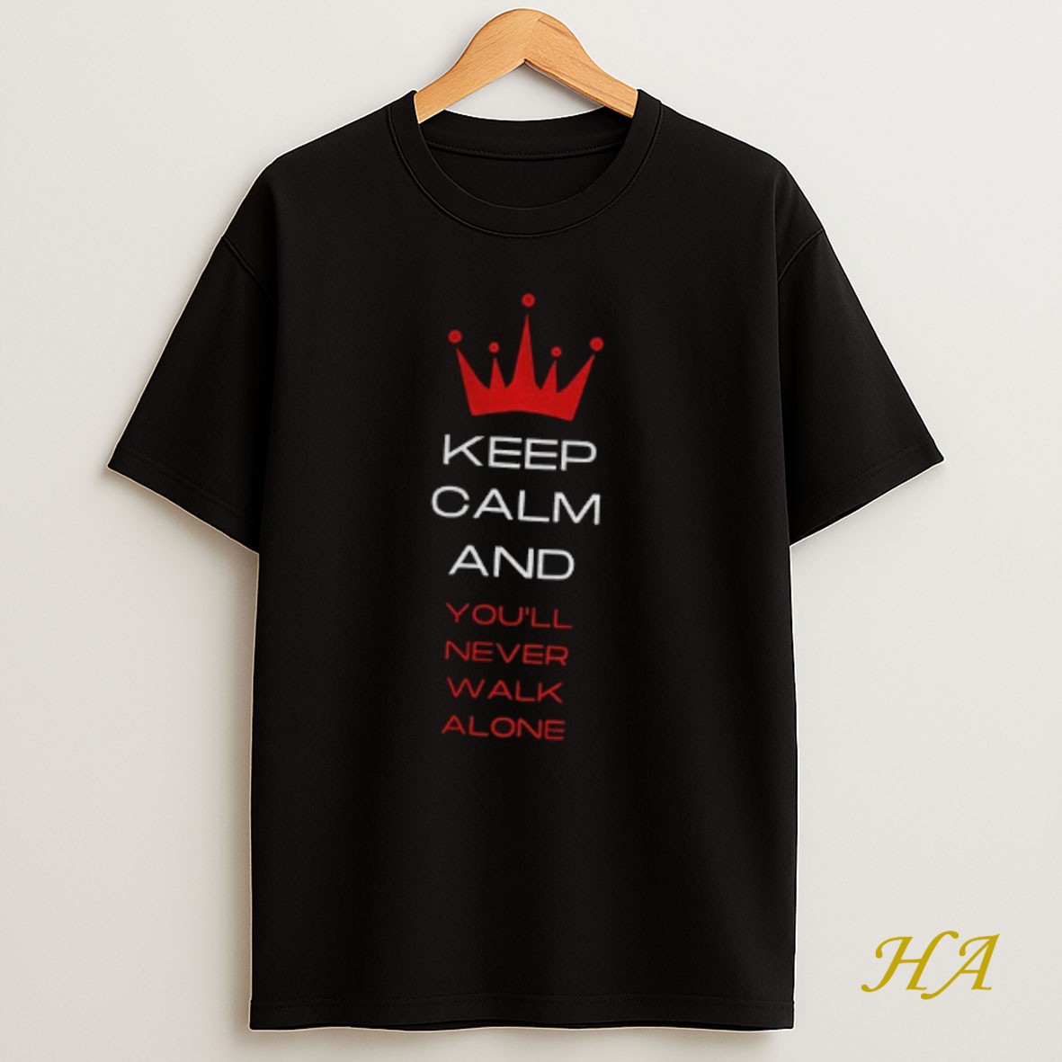 Official Liverpool Fc Keep Calm And Youll Never Walk Alone Shirt