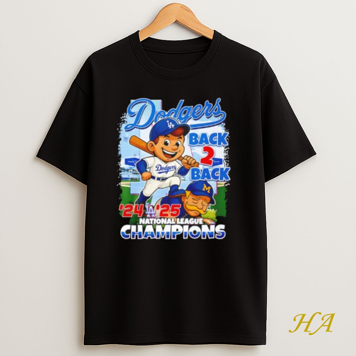 Official Los Angeles Dodgers 2025 National League Champions Back 2 Back 24 25 T Shirt