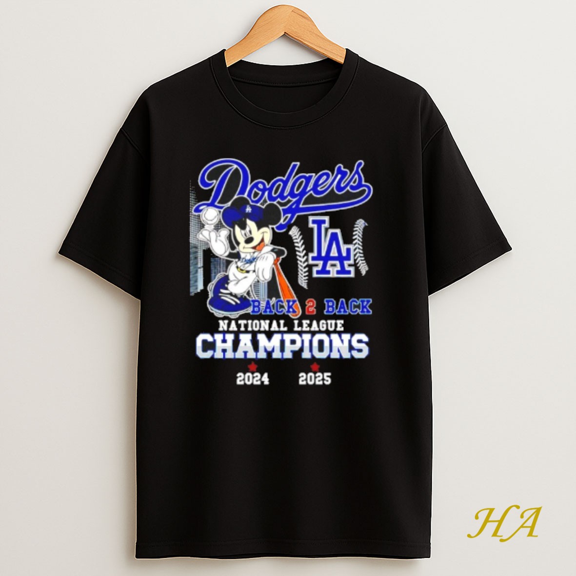 Official Los Angeles Dodgers 2025 National League Champions Back 2 Back T Shirt