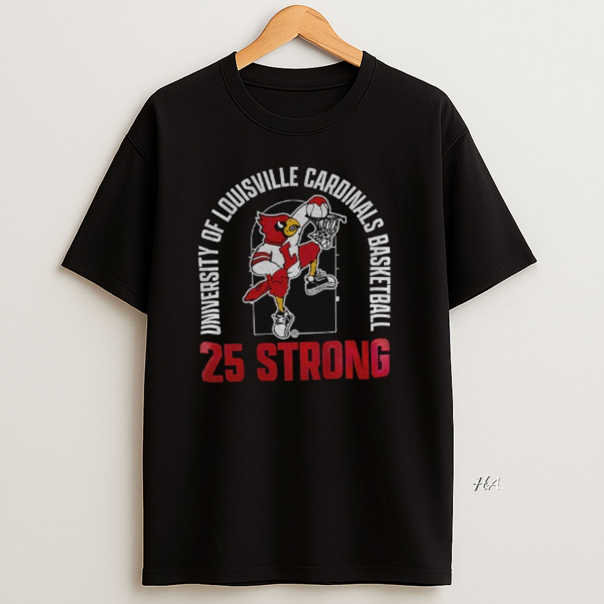 Official Louisville Cardinals University Of Louisville Cardinals Basketball 25 Strong T Shirt