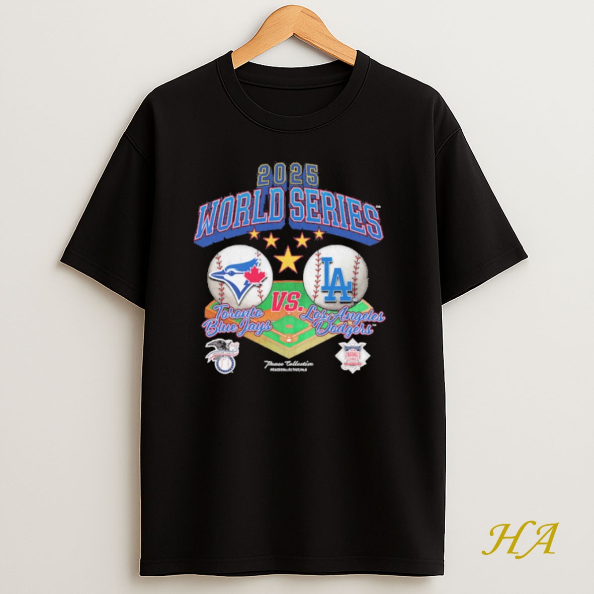 Official Mlb World Series 2025 Toronto Blue Jays Vs La Dodgers Logo Vintage T Shirt