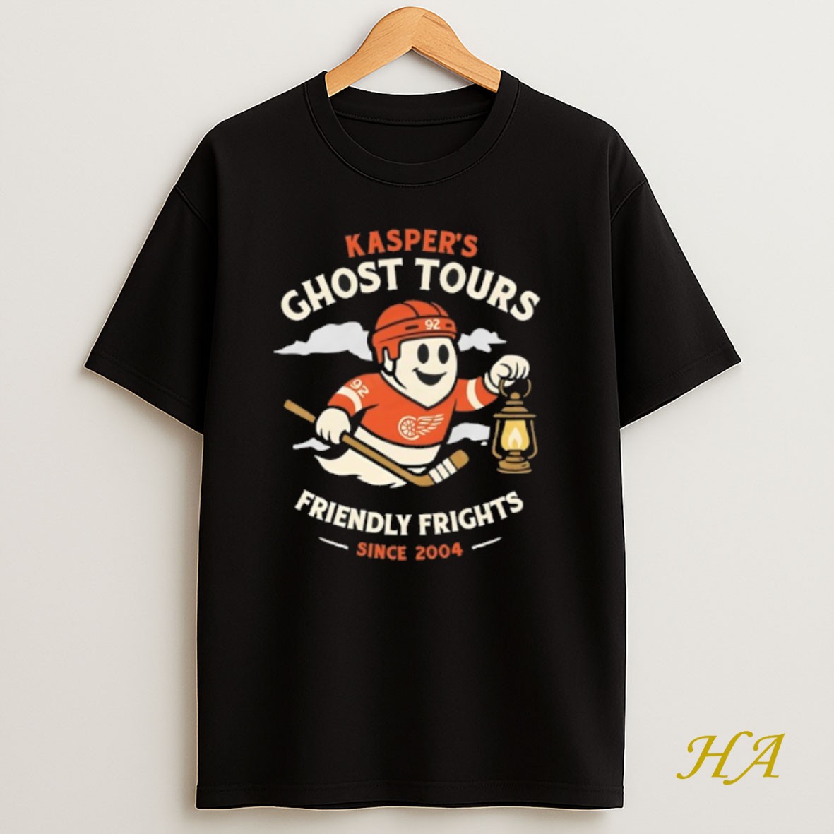 Official Marco Kaspers Ghost Tours Friendly Frights Detroit Hockey Shirt