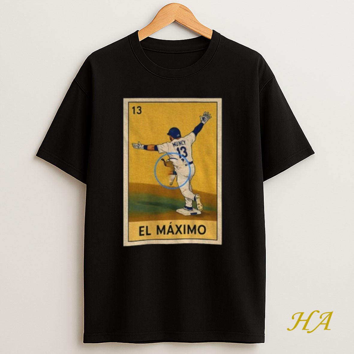 Official Max Muncy El Maximo Los Angeles Dodgers Mlb Baseball 2025 Card T Shirt