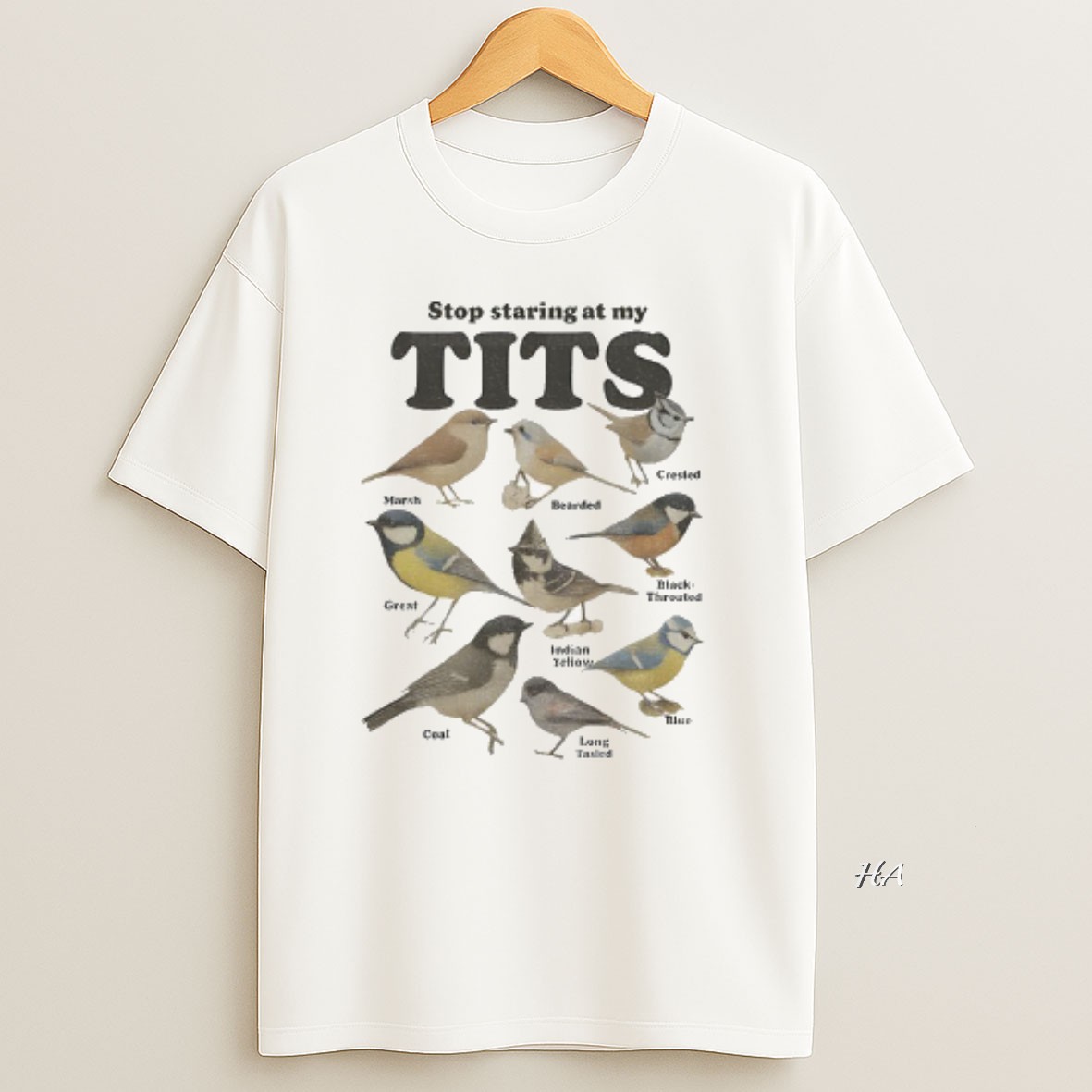 Official Meme Bird Stop Staring At My Tits T Shirt