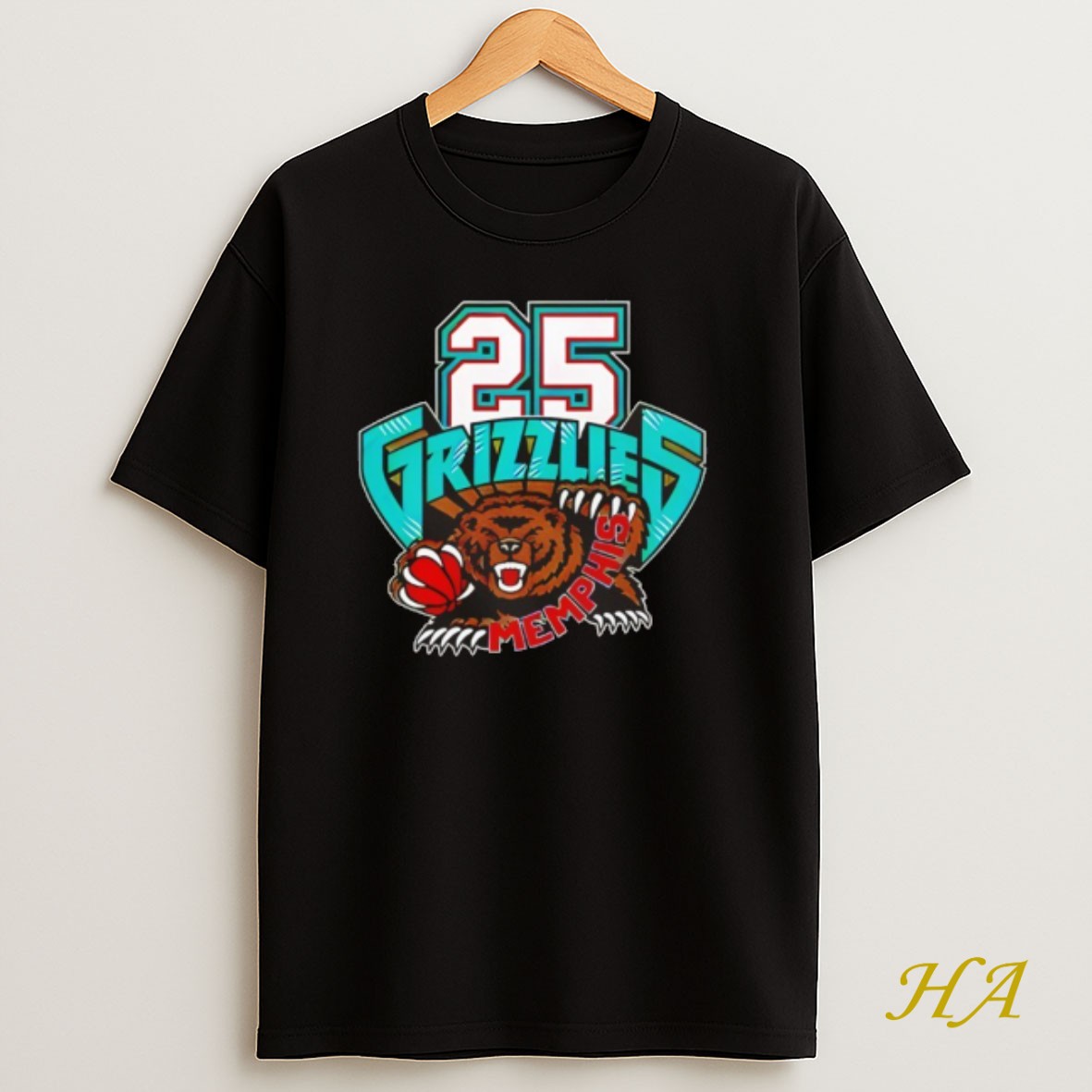 Official Memphis Grizzlies Legacy 25 Years Strong Basketball Logo Shirt