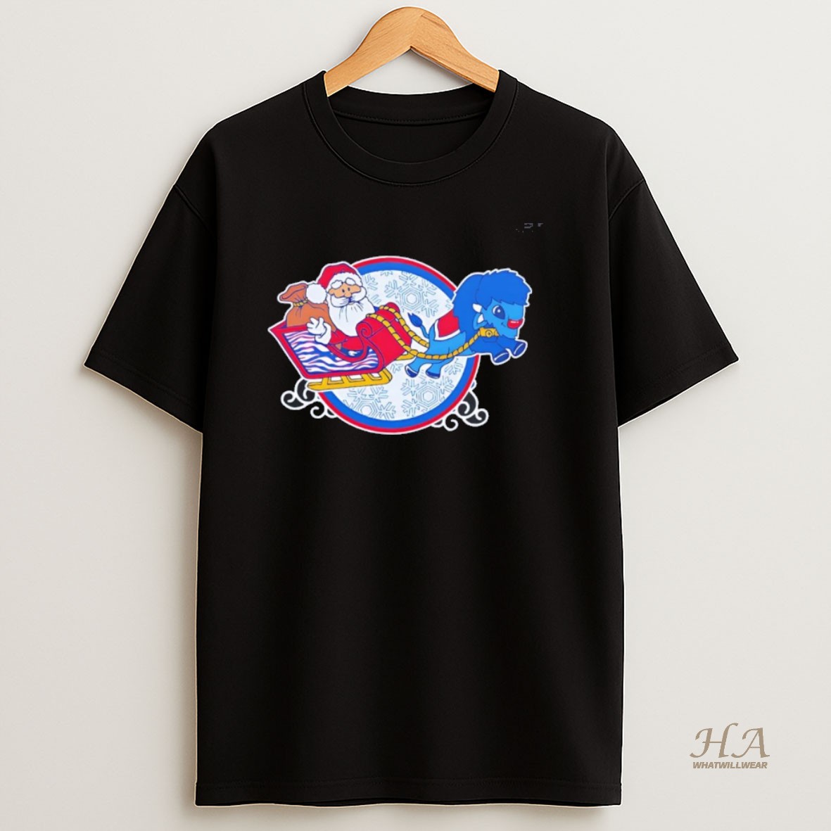 Official Merry Christmas Santa Buffalo Sleigh Shirt