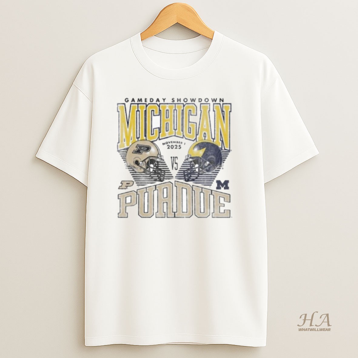 Official Michigan Wolverines Vs Purdue Boilermakers 2025 Gameday Showdown Football T Shirt