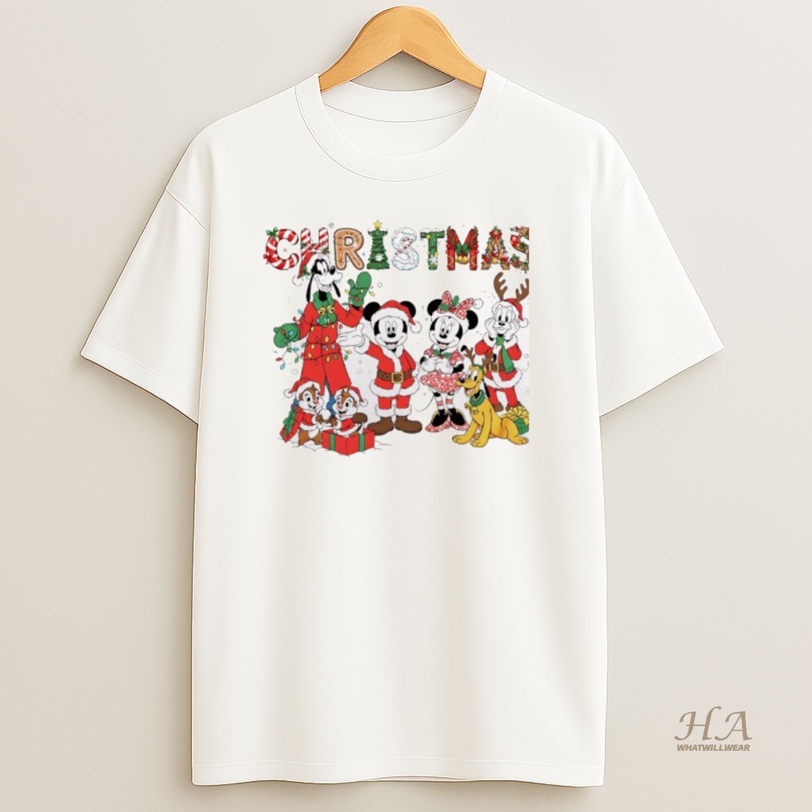 Official Mickey And Friends Very Merry Xmas Santa Merry Christmas T Shirt