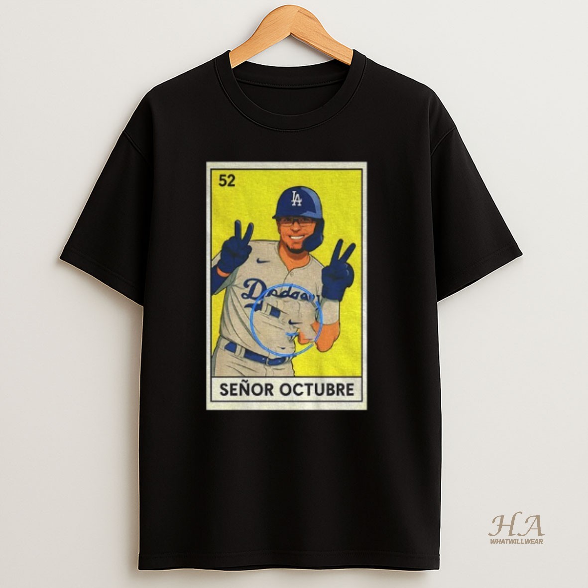 Official Mookie Betts Senor Octubre Los Angeles Dodgers Mlb Baseball Loteria Card Shirt