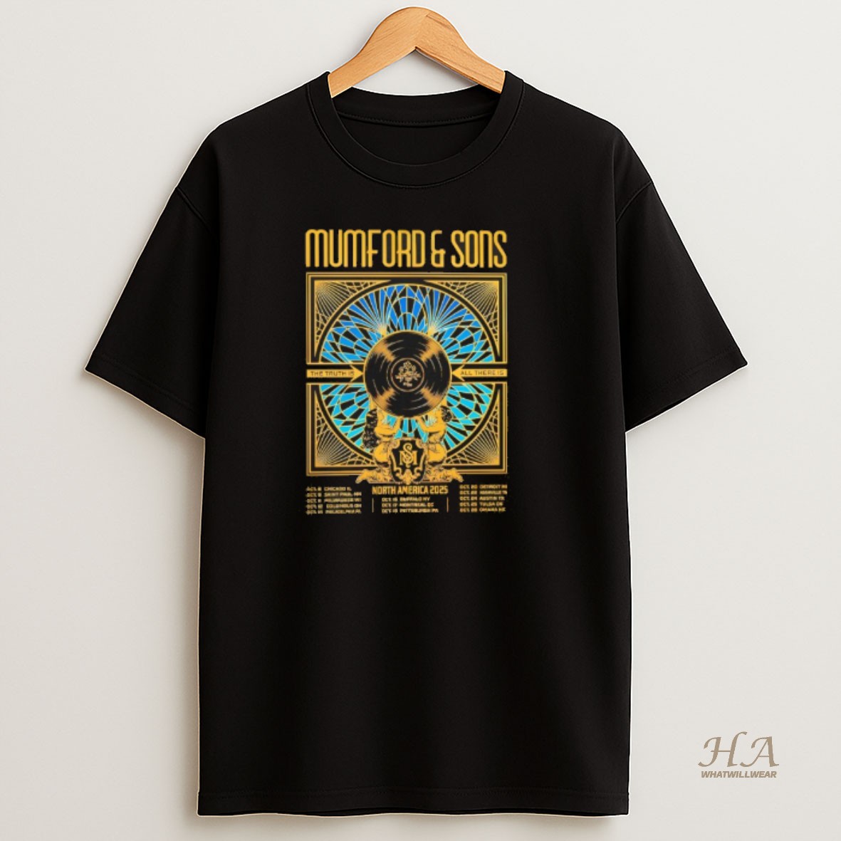 Official Mumford Sons 2025 North America Tour T Shirt