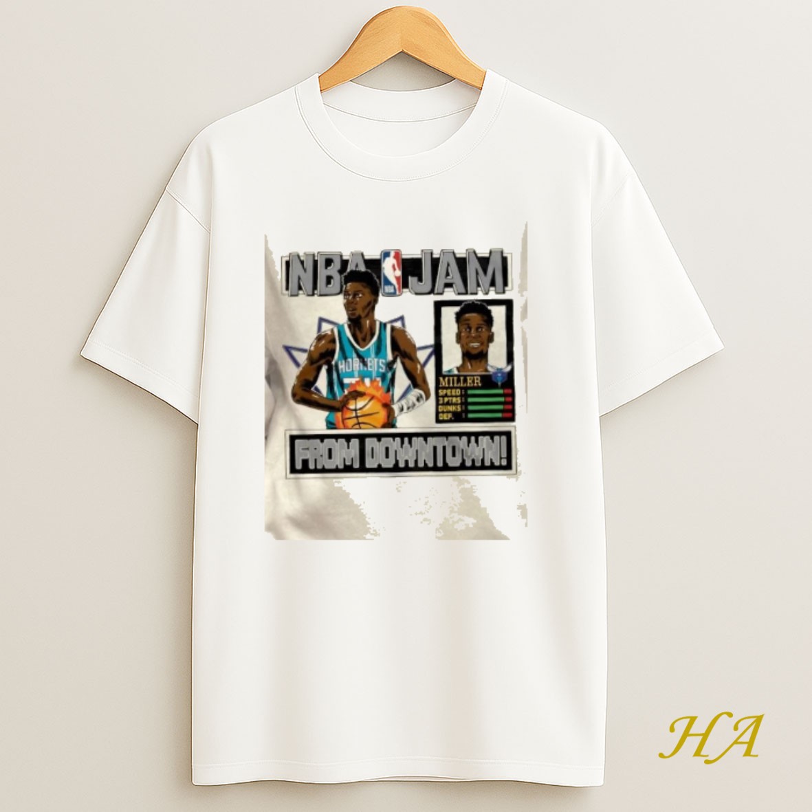 Official Nba Jam Charlotte Hornets Brandon Miller T Shirt
