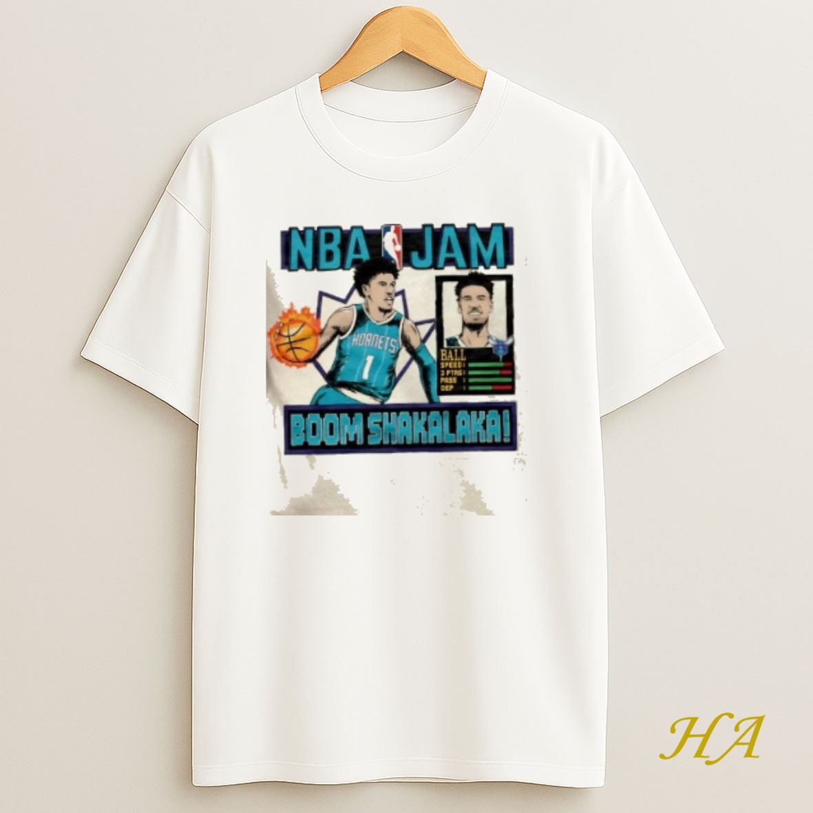 Official Nba Jam Charlotte Hornets Lamelo Ball T Shirt