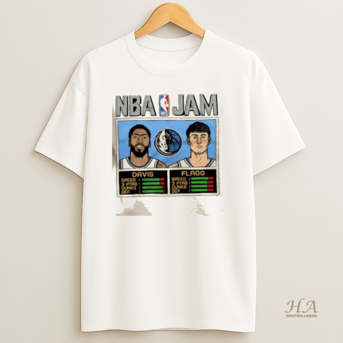 Official Nba Jam Dallas Mavericks Davis And Flagg T Shirt