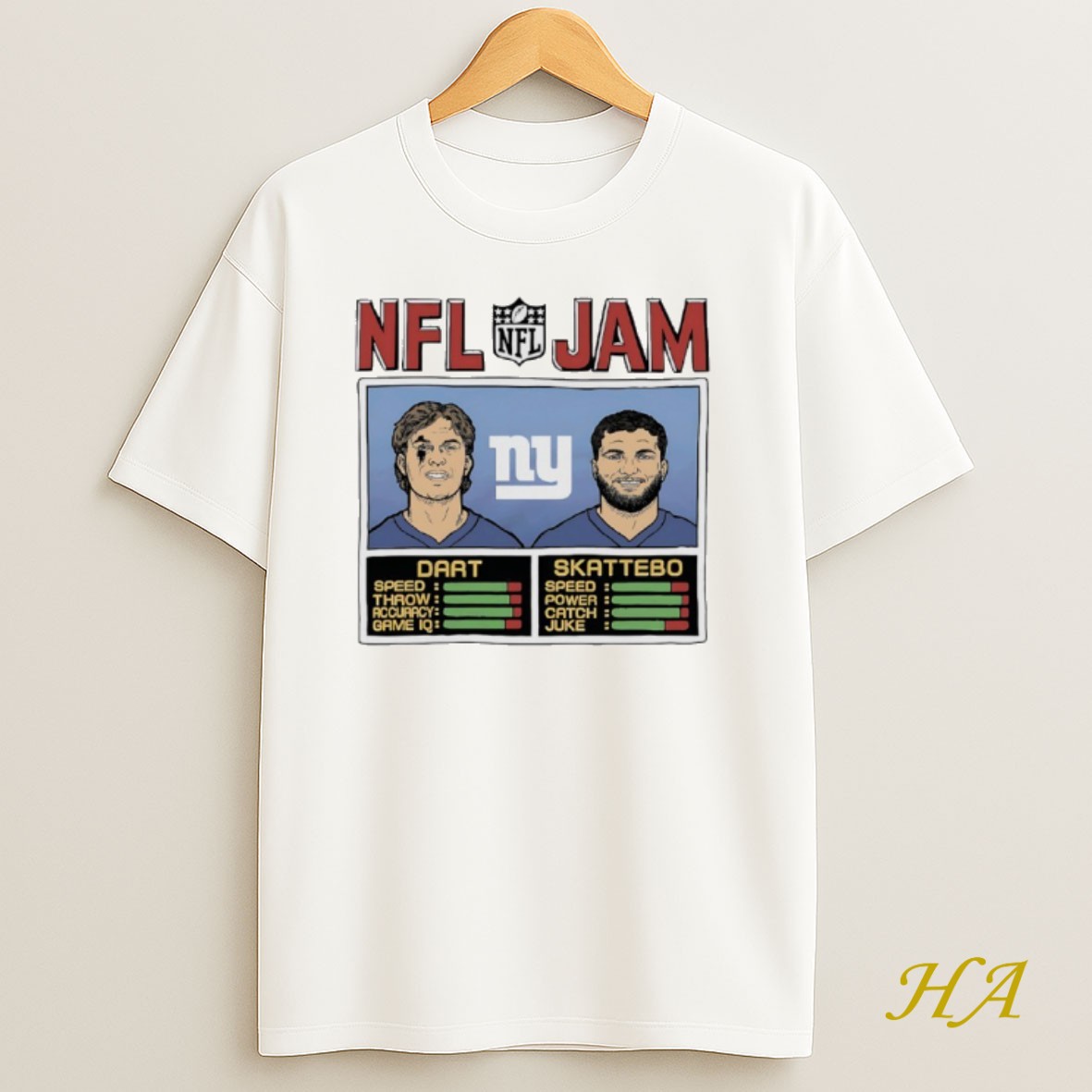 Official Nfl Jam Cam Skattebo And Jaxson Dart New York Giants Shirt
