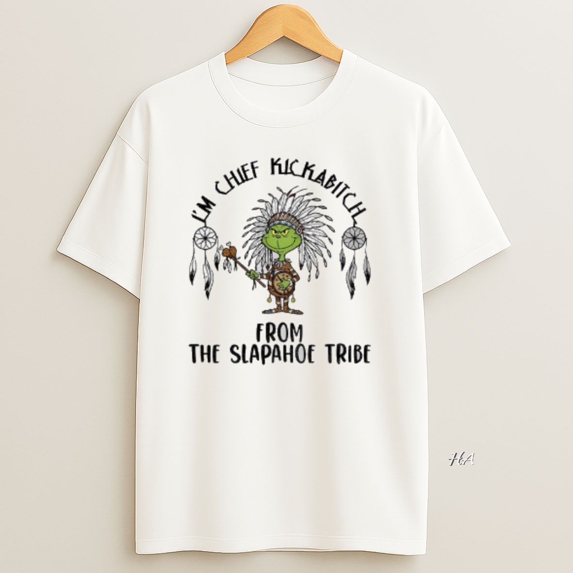 Official Native Grinch Im Chief Kickabitch From The Slapahoe Tribe Christmas T Shirt