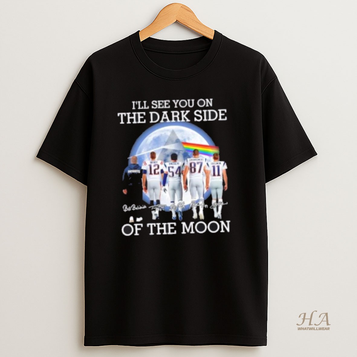 Official New England Patriots Legends Ill See You On The Dark Side Of The Moon T Shirt