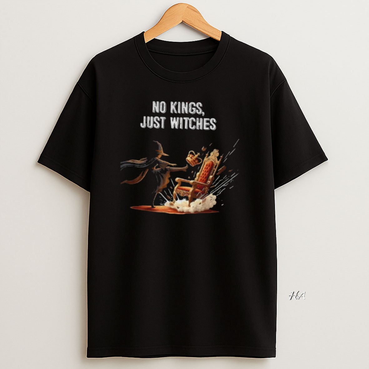 Official No Kings Just Witches Anti Trump No Kings In America Halloween T Shirt