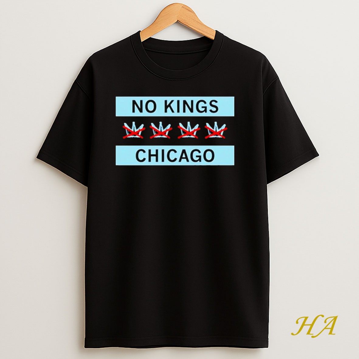 Official No Kings Chicago Flag T Shirt