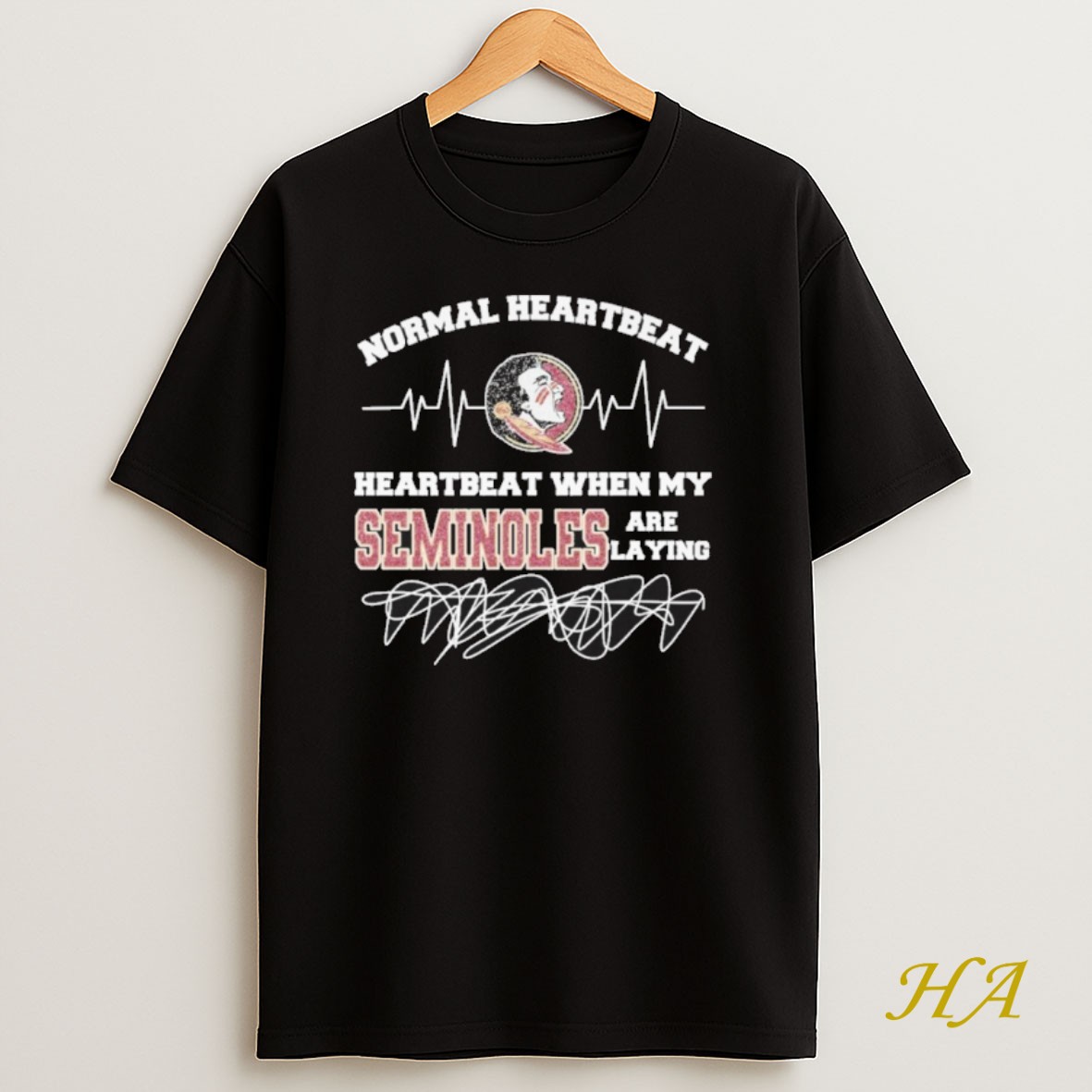 Official Normal Heartbeat When My Seminoles Are Playing Shirt