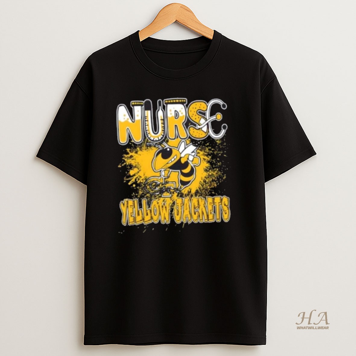 Official Nurse X Georgia Tech Yellow Jackets Football Shirt