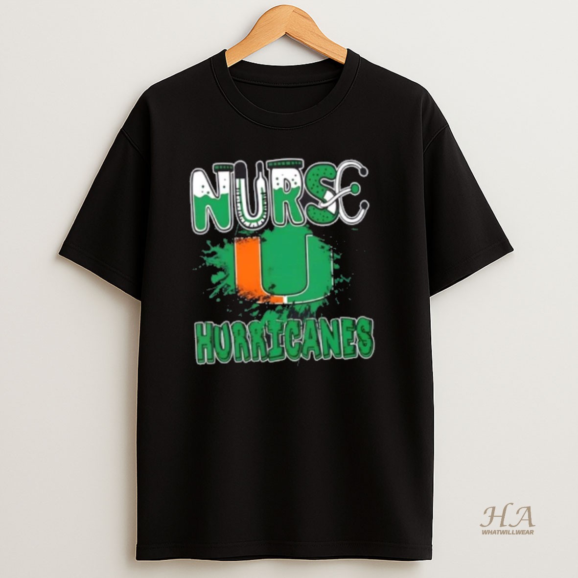 Official Nurse X Miami Hurricanes Football Shirt