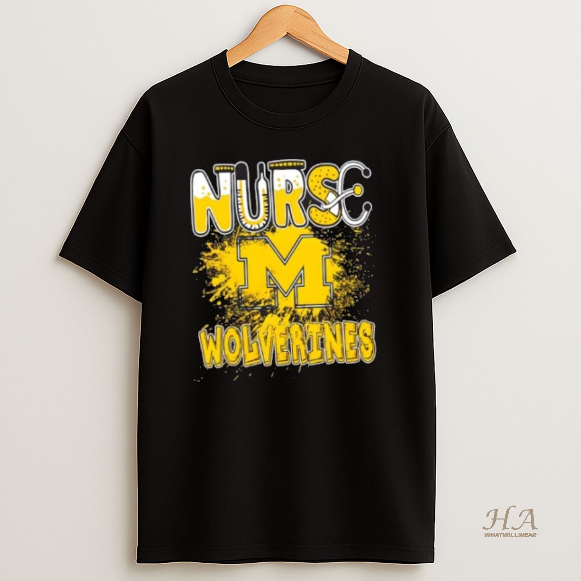Official Nurse X Michigan Wolverines Football Shirt