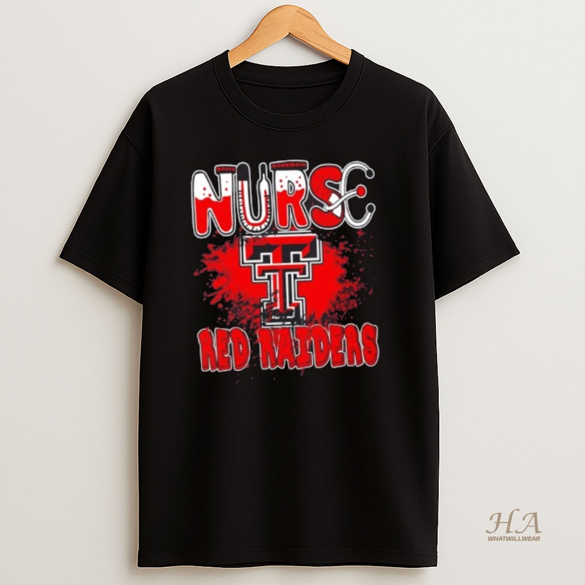 Official Nurse X Texas Tech Red Raiders Football Shirt