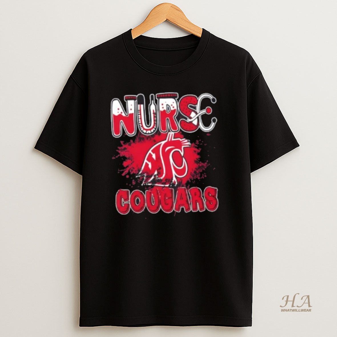 Official Nurse X Washington State Cougars Football Shirt