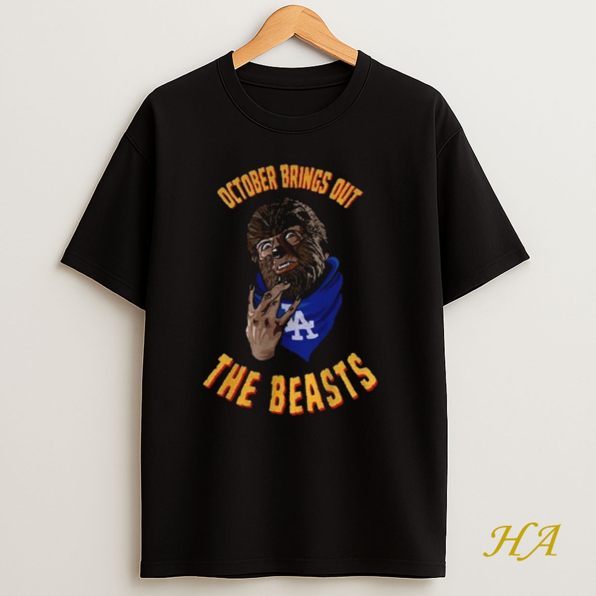 Official October Brings Out The Beasts La Dodgers Shirt
