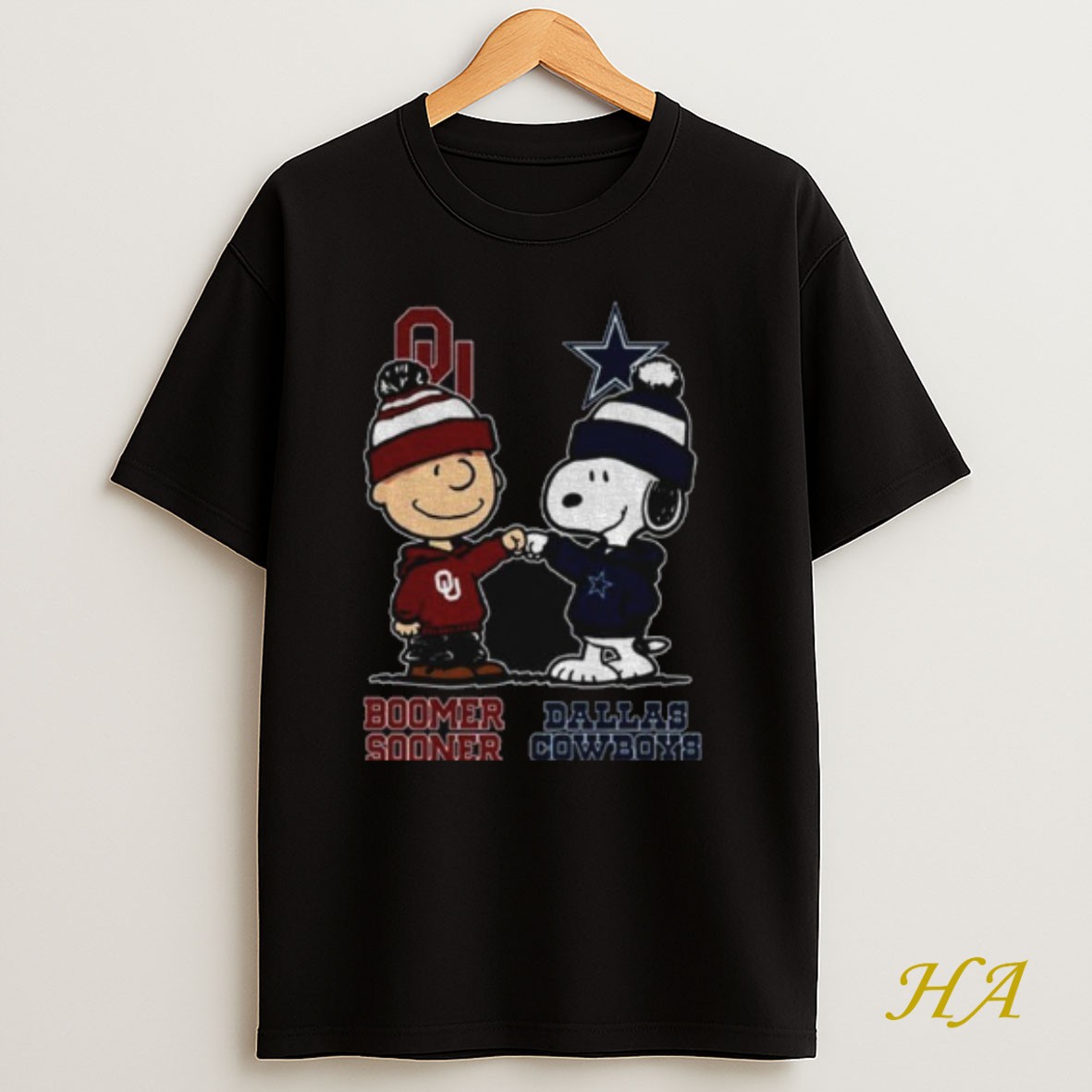 Official Oklahoma Sooners Dallas Cowboys Snoopy And Charlie Brown Shirt