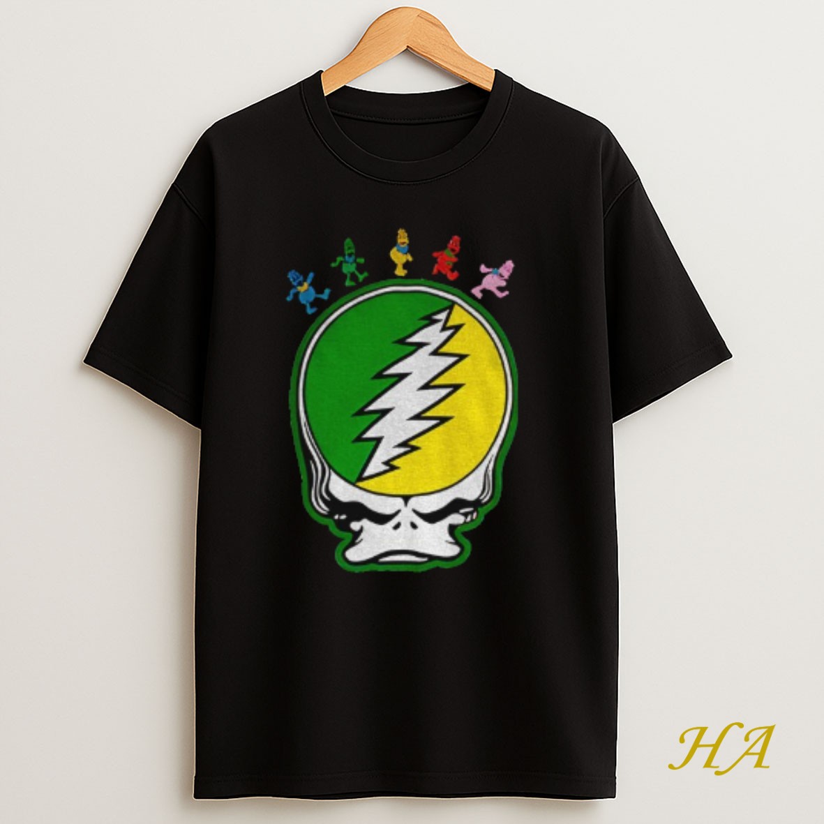 Official Oregon Ducks 60 Years Of Grateful Dead Celebrating 2025 T Shirt