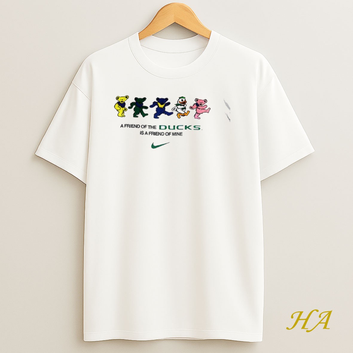 Official Oregon Ducks Nike Grateful Ducks Dancing Bears A Friends Of The Ducks Shirt