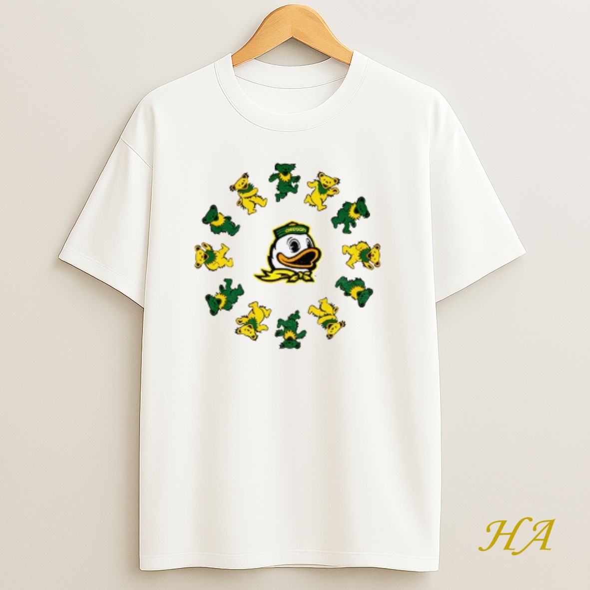 Official Oregon X Grateful Dead Circle Bears T Shirt
