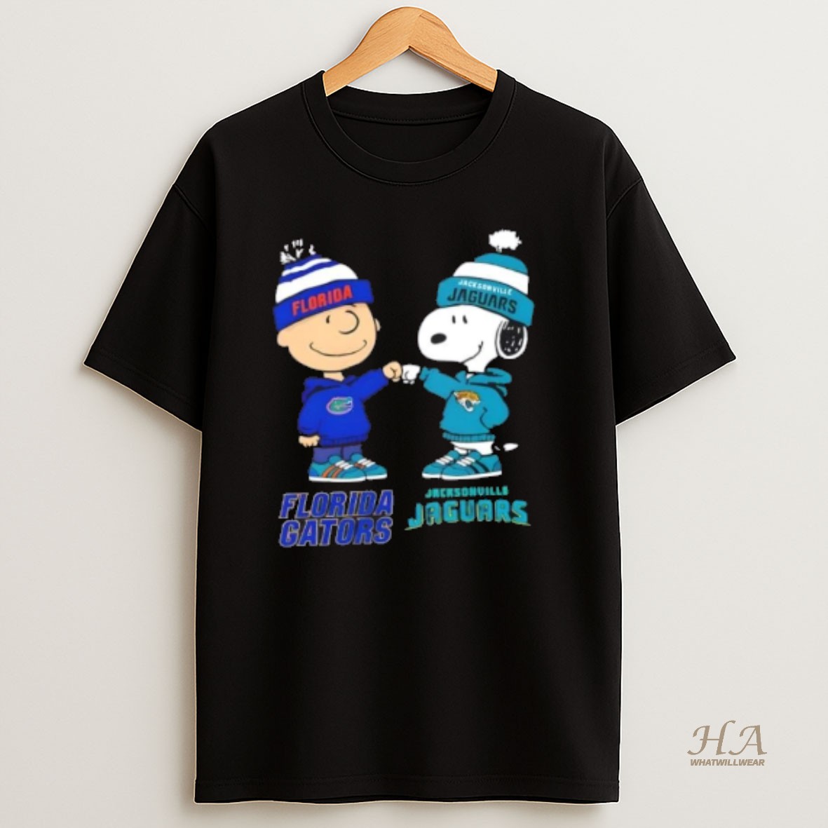 Official Peanuts Charlie Brown And Snoopy Florida Gators X Jacksonville Jaguars T Shirt