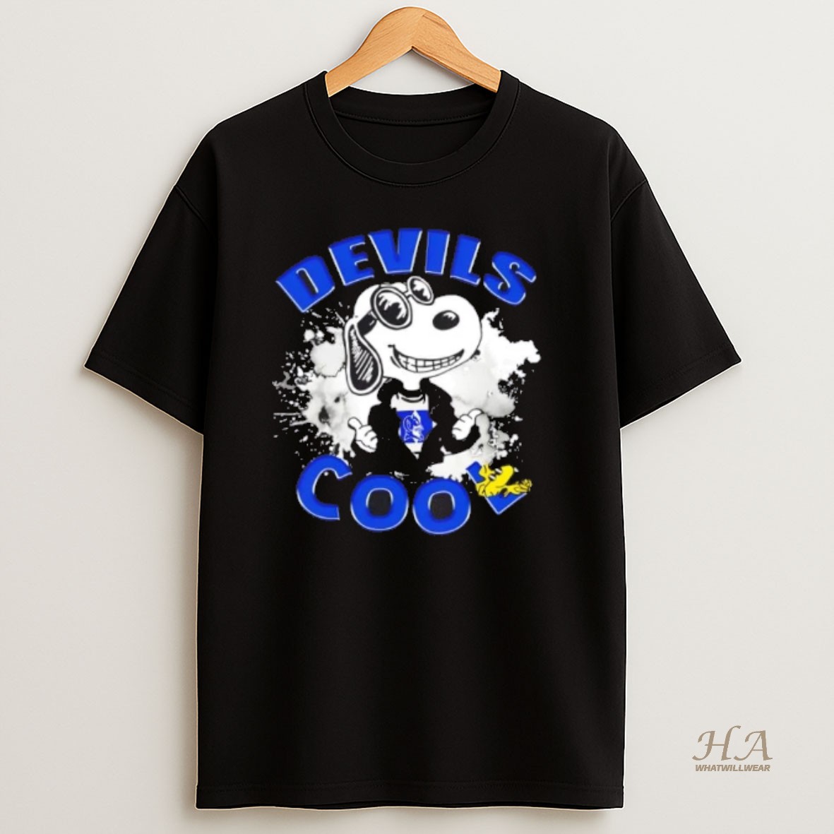 Official Peanuts Snoopy X Duke Blue Devils Football Cool Shirt