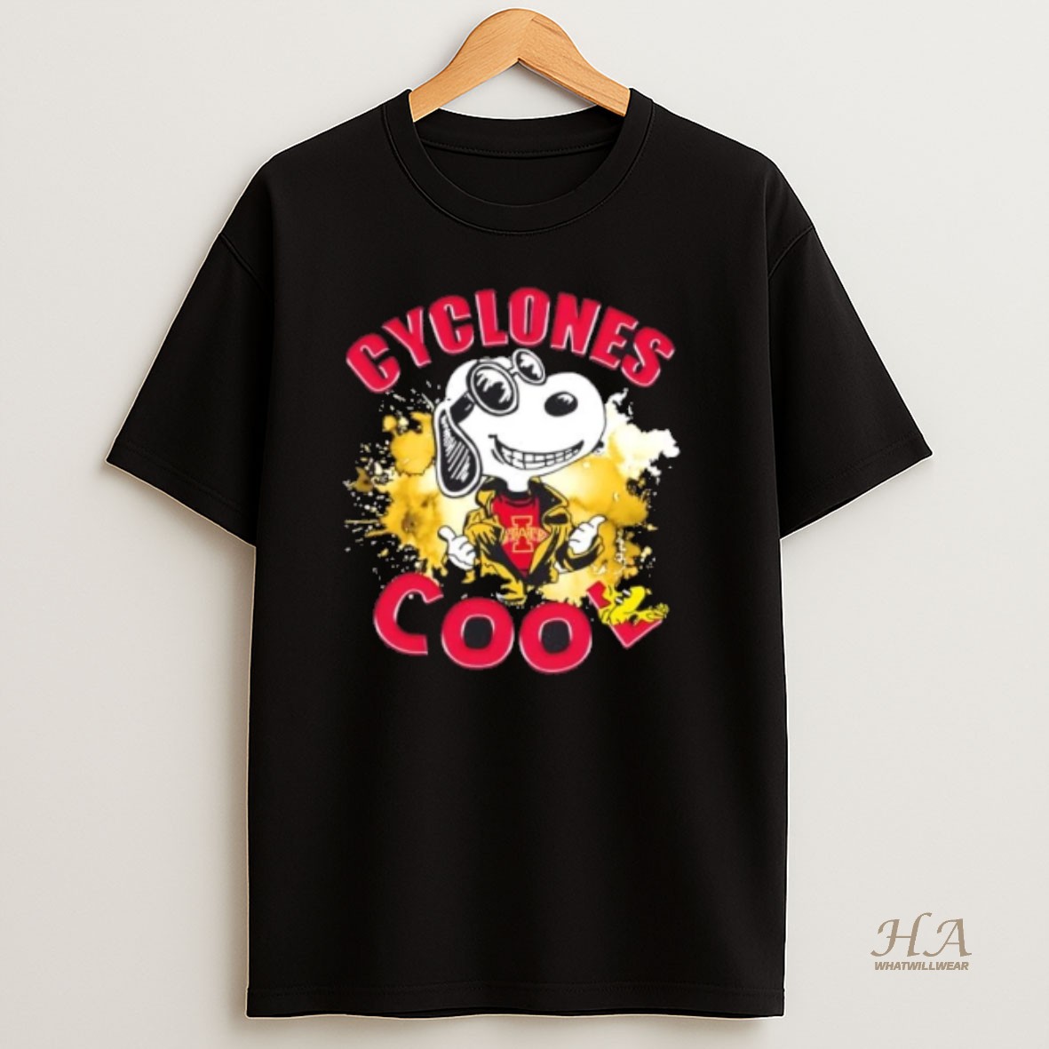 Official Peanuts Snoopy X Iowa State Cyclones Football Cool Shirt