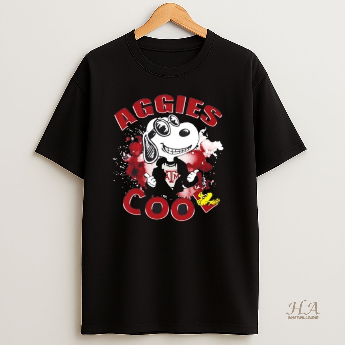 Official Peanuts Snoopy X Texas Am Aggies Football Cool Shirt