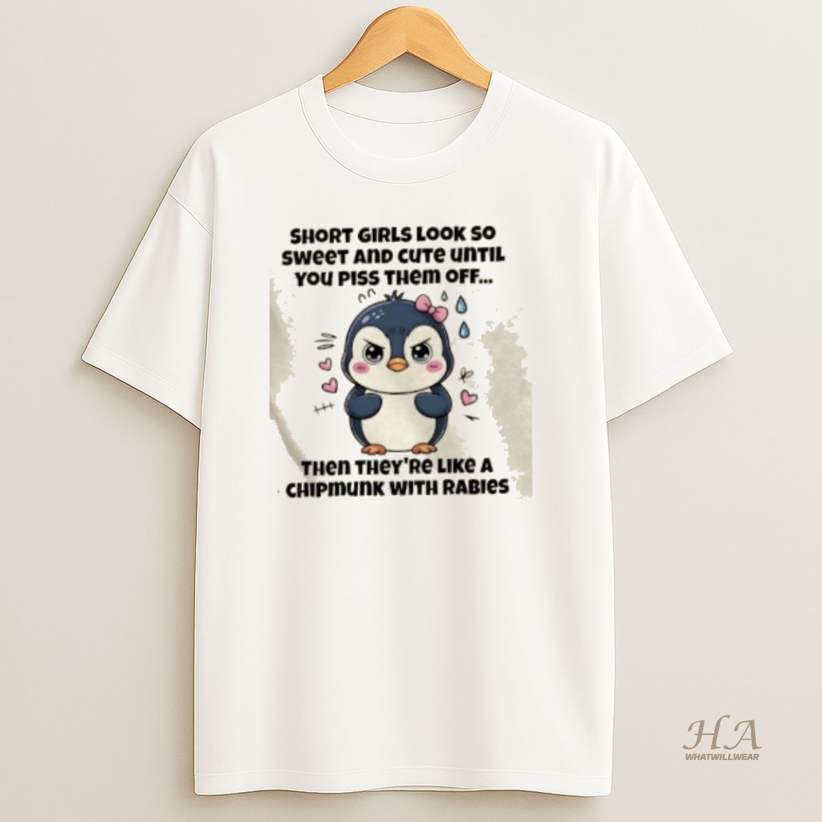 Official Penguin Short Girls Look So Sweet And Cute Until You Piss Them Off T Shirt
