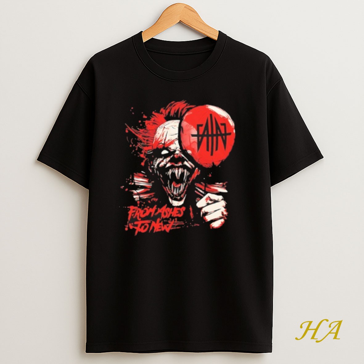 Official Pennywise From Ashes To New Halloween 2025 Shirt