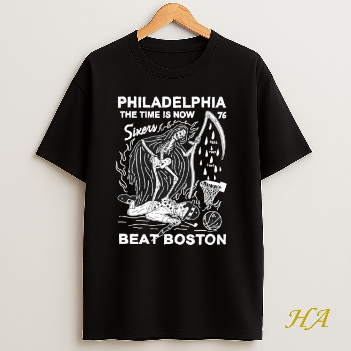 Official Philadelphia 76 The Time Is Now Beat Boston Shirt