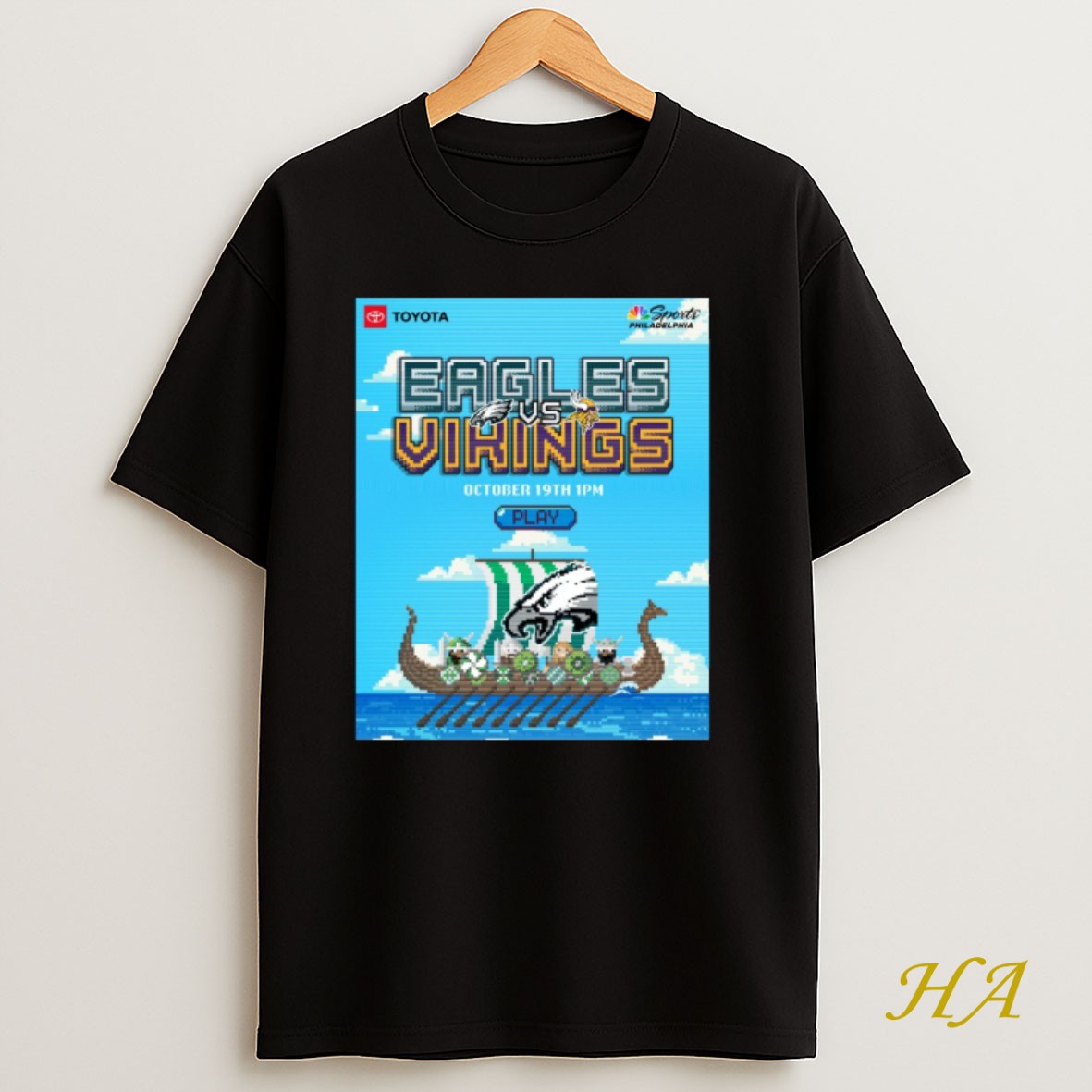 Official Philadelphia Eagles Vs Minnesota Vikings October 19th 2025 Game On Sports Philadelphia T Shirt