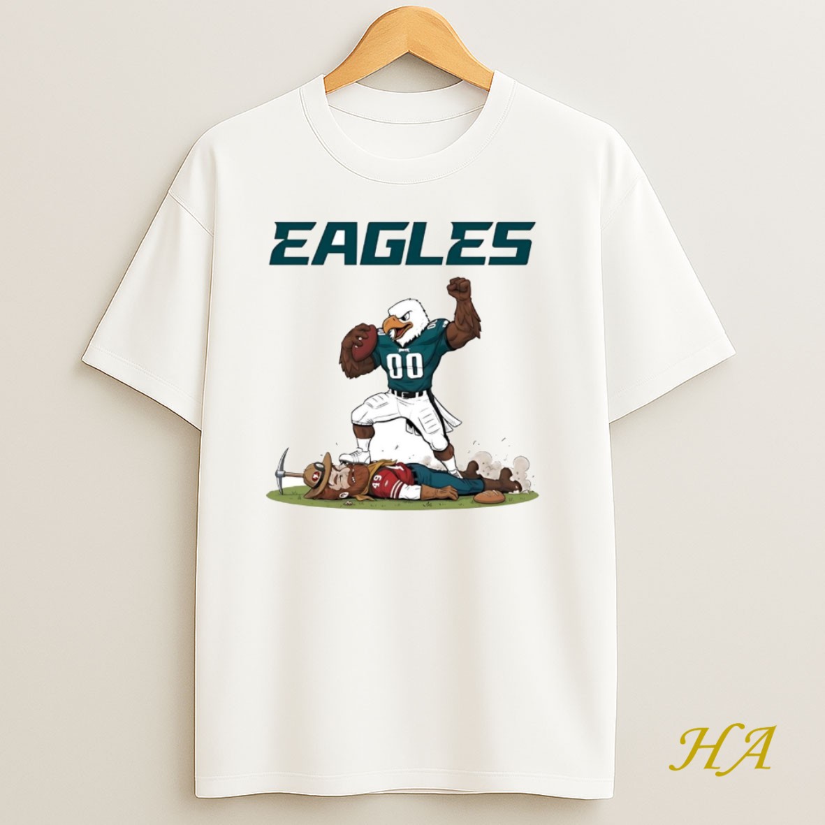 Official Philadelphia Eagles Tread On San Francisco 49ers Mascot T Shirt