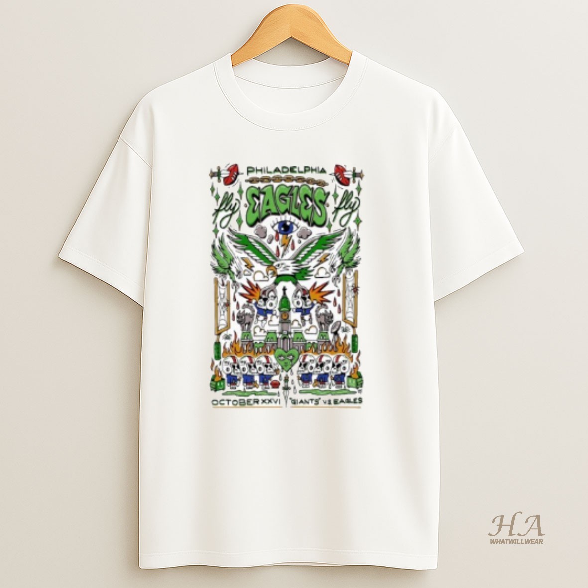 Official Philadelphia Eagles Vs T Shirt