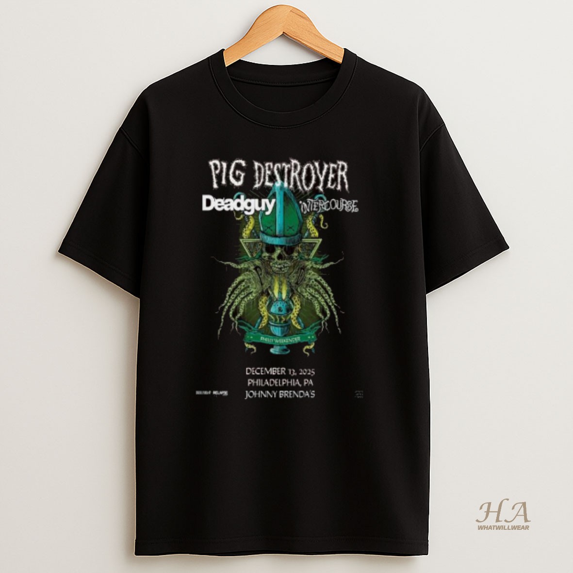Official Pig Destroyer December 13 2025 Philadelphia Pa Long Sleve T Shirt