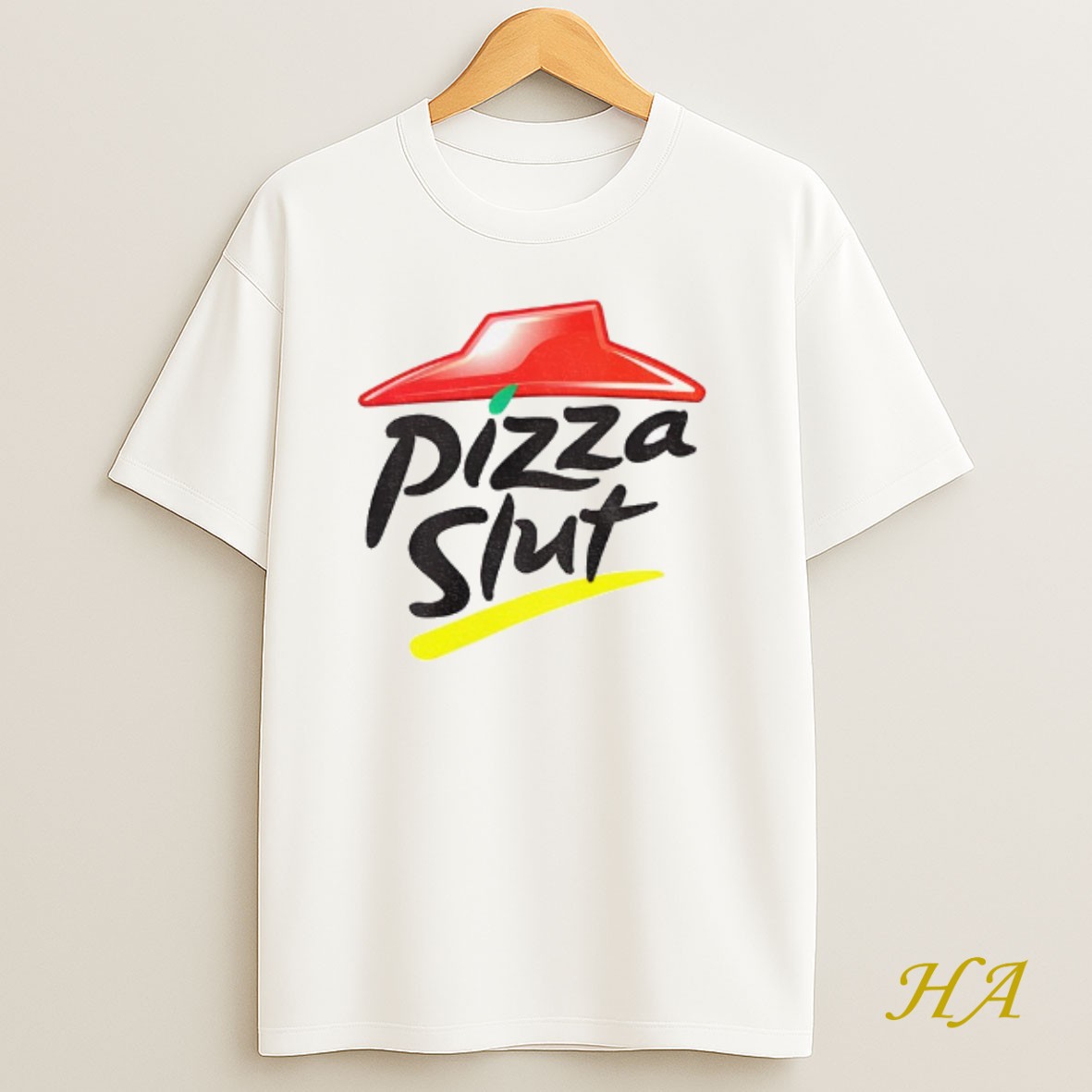Official Pizza Slut Pizza Hut Logo Parody T Shirt